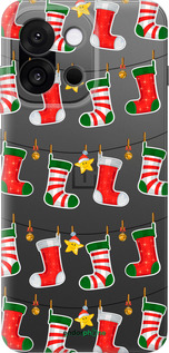 Силиконовый чехол Новогодний 9 для OnePlus 13T 5G / 13S 5G - 4622u-4026 изображение 