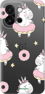 Силиконовый чехол Единорожки для OnePlus 13T 5G / 13S 5G - 4659u-4026 изображение 
