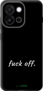 Силиконовый чехол Fuck off для OnePlus 13T 5G / 13S 5G - 4731u-4026 изображение 