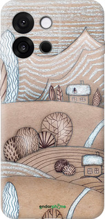 Силиконовый чехол Сказочные холмы для OnePlus 13T 5G / 13S 5G - 4749u-4026 изображение 