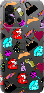 Силиконовый чехол stickers для OnePlus 13T 5G / 13S 5G - 4757u-4026 изображение 