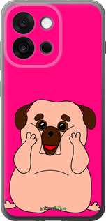 Силиконовый чехол Весёлый мопс для OnePlus 13T 5G / 13S 5G - 4908u-4026 изображение 