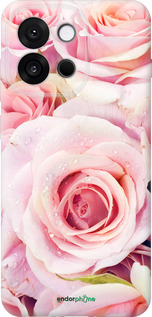 Силиконовый чехол Розы для OnePlus 13T 5G / 13S 5G - 525u-4026 изображение 