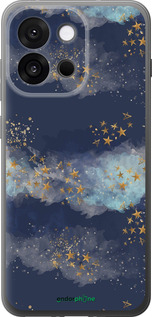 Силіконовий чехол Ніч золоті зірки для OnePlus 13T 5G / 13S 5G - 5421u-4026 изображение 