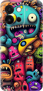 Силиконовый чехол Cмешные монстры для OnePlus 13T 5G / 13S 5G - 5549u-4026 изображение 