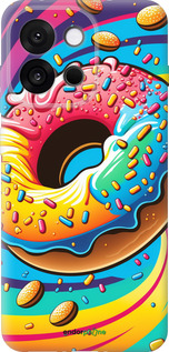 Силиконовый чехол Пончик радуга для OnePlus 13T 5G / 13S 5G - 5584u-4026 изображение 