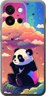 Силиконовый чехол Панда в облаках для OnePlus 13T 5G / 13S 5G - 5585u-4026 изображение 