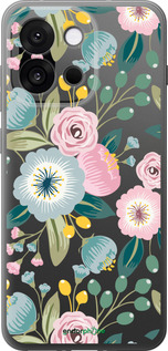 Силіконовий чехол Квіткові шпалери v2 для OnePlus 13T 5G / 13S 5G - 5602u-4026 изображение 