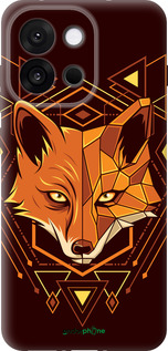 Силиконовый чехол Лиса геометрия для OnePlus 13T 5G / 13S 5G - 5607u-4026 изображение 