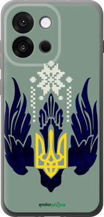 Силиконовый чехол Тризуб с крыльями для OnePlus 13T 5G / 13S 5G - 5640u-4026 изображение 