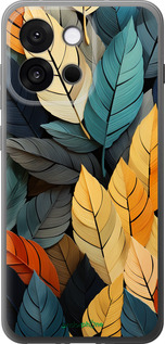 Силиконовый чехол Кольорове листя для OnePlus 13T 5G / 13S 5G - 5644u-4026 изображение 