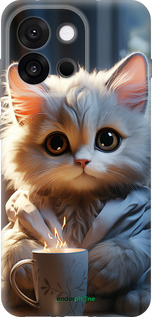 Силіконовий чехол Білий кіт для OnePlus 13T 5G / 13S 5G - 5646u-4026 изображение 