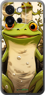 Силиконовый чехол Веселая жаба для OnePlus 13T 5G / 13S 5G - 5658u-4026 изображение 