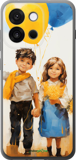 Силиконовый чехол Дети с шариками для OnePlus 13T 5G / 13S 5G - 5659u-4026 изображение 