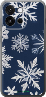 Силиконовый чехол Снежинки для OnePlus 13T 5G / 13S 5G - 5821u-4026 изображение 