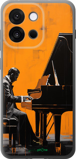 Силиконовый чехол Чехол для телефона Мужчина за Роялем для OnePlus 13T 5G / 13S 5G - 5938u-4026 изображение 