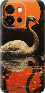 Силиконовый чехол Лебедь для OnePlus 13T 5G / 13S 5G - 5964u-4026 изображение 