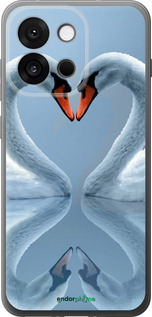 Силиконовый чехол Лебеди для OnePlus 13T 5G / 13S 5G - 6007u-4026 изображение 