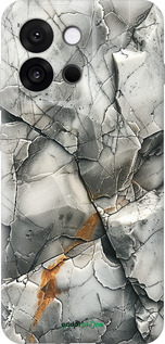 Силиконовый чехол Серый мрамор для OnePlus 13T 5G / 13S 5G - 6041u-4026 изображение 