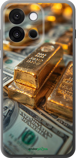 Силиконовый чехол Слитки и доллары для OnePlus 13T 5G / 13S 5G - 6105u-4026 изображение 