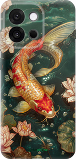 Силиконовый чехол Мелодия Лотоса для OnePlus 13T 5G / 13S 5G - 6106u-4026 изображение 