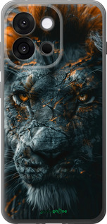 Силиконовый чехол Пламенный лев для OnePlus 13T 5G / 13S 5G - 6153u-4026 изображение 