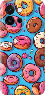 Силиконовый чехол Пончики для OnePlus 13T 5G / 13S 5G - 6318u-4026 изображение 