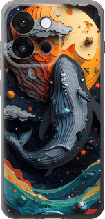 Силиконовый чехол Кит в космосе для OnePlus 13T 5G / 13S 5G - 6328u-4026 изображение 