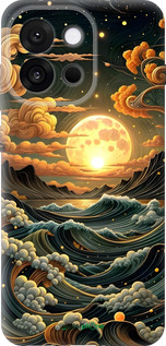 Силиконовый чехол Арт волны для OnePlus 13T 5G / 13S 5G - 6332u-4026 изображение 