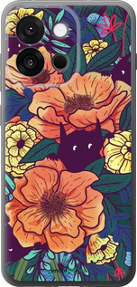 Силіконовий чехол Із зображенням польових квітів для OnePlus 13T 5G / 13S 5G - 6419u-4026 изображение 