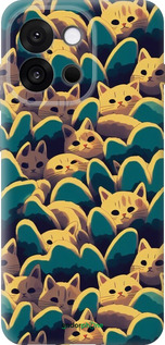 Силиконовый чехол С изображением кошек для OnePlus 13T 5G / 13S 5G - 6429u-4026 изображение 
