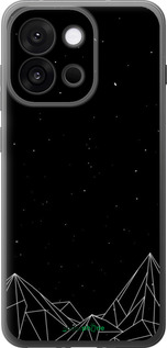 Силиконовый чехол Черно белые абстрактные горы для OnePlus 13T 5G / 13S 5G - 6437u-4026 изображение 