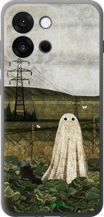 Силиконовый чехол Иллюстрация призрак в капусте для OnePlus 13T 5G / 13S 5G - 6440u-4026 изображение 