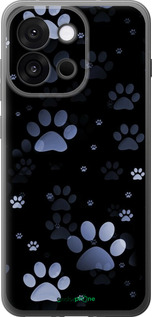 Силіконовий чехол З синіми відбитками лап для OnePlus 13T 5G / 13S 5G - 6441u-4026 изображение 