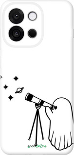 Силиконовый чехол Привидение астроном для OnePlus 13T 5G / 13S 5G - 6444u-4026 изображение 