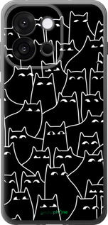 Силиконовый чехол С изображением кошек для OnePlus 13T 5G / 13S 5G - 6470u-4026 изображение 