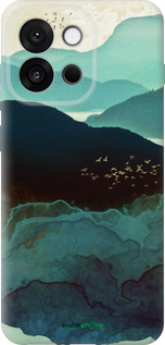 Силиконовый чехол С изображением гор Индиго для OnePlus 13T 5G / 13S 5G - 6484u-4026 изображение 