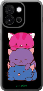 Силиконовый чехол Милые кошки для OnePlus 13T 5G / 13S 5G - 6518u-4026 изображение 