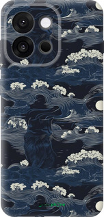 Силиконовый чехол Морская тематика в стиле арт-деко для OnePlus 13T 5G / 13S 5G - 6520u-4026 изображение 