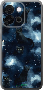 Силиконовый чехол Изображение Кошек с тёмной акварелью для OnePlus 13T 5G / 13S 5G - 6521u-4026 изображение 
