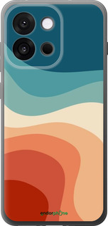 Силиконовый чехол В стиле ретро с волнами для OnePlus 13T 5G / 13S 5G - 6531u-4026 изображение 