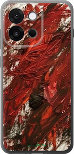 Силіконовий чехол Абстрактна композиція в червоних тонах для OnePlus 13T 5G / 13S 5G - 6541u-4026 изображение 