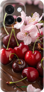 Силиконовый чехол Вишня в шоколаде для OnePlus 13T 5G / 13S 5G - 6698u-4026 изображение 