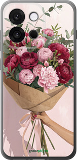 Силиконовый чехол Пионы 1 для OnePlus 13T 5G / 13S 5G - 6705u-4026 изображение 