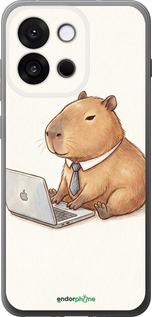 Силіконовий чехол Funny Capybara CEO Working для OnePlus 13T 5G / 13S 5G - 6777u-4026 изображение 