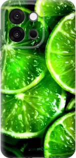 Силиконовый чехол Зелёные дольки лимона для OnePlus 13T 5G / 13S 5G - 852u-4026 изображение 