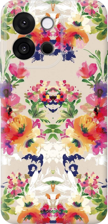 Силиконовый чехол Цветочный узор для OnePlus 13T 5G / 13S 5G - 1083u-4026 изображение 