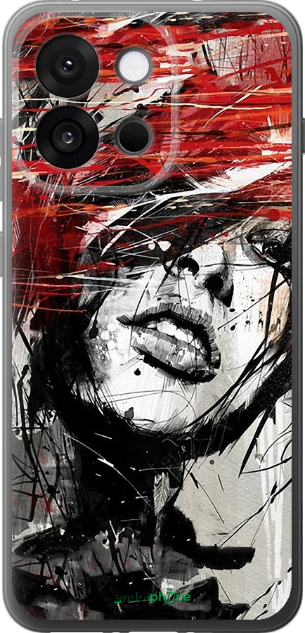 Силиконовый чехол Лицо девушки для OnePlus 13T 5G / 13S 5G - 1162u-4026 изображение 