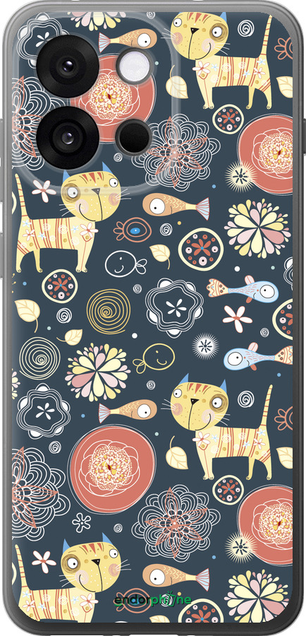 Силіконовий чехол Кошенята v4 для OnePlus 13T 5G / 13S 5G - 1224u-4026 изображение 