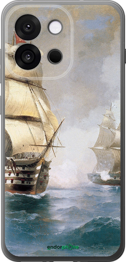 Силиконовый чехол Айвазовский. Корабли для OnePlus 13T 5G / 13S 5G - 160u-4026 изображение 